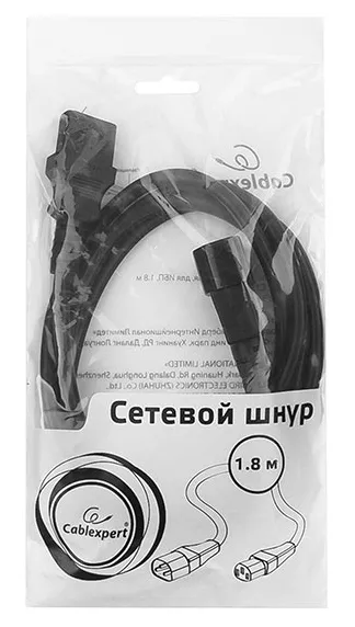 Кабель питания, Cablexpert PC-189-1-1.8M, 1.8м