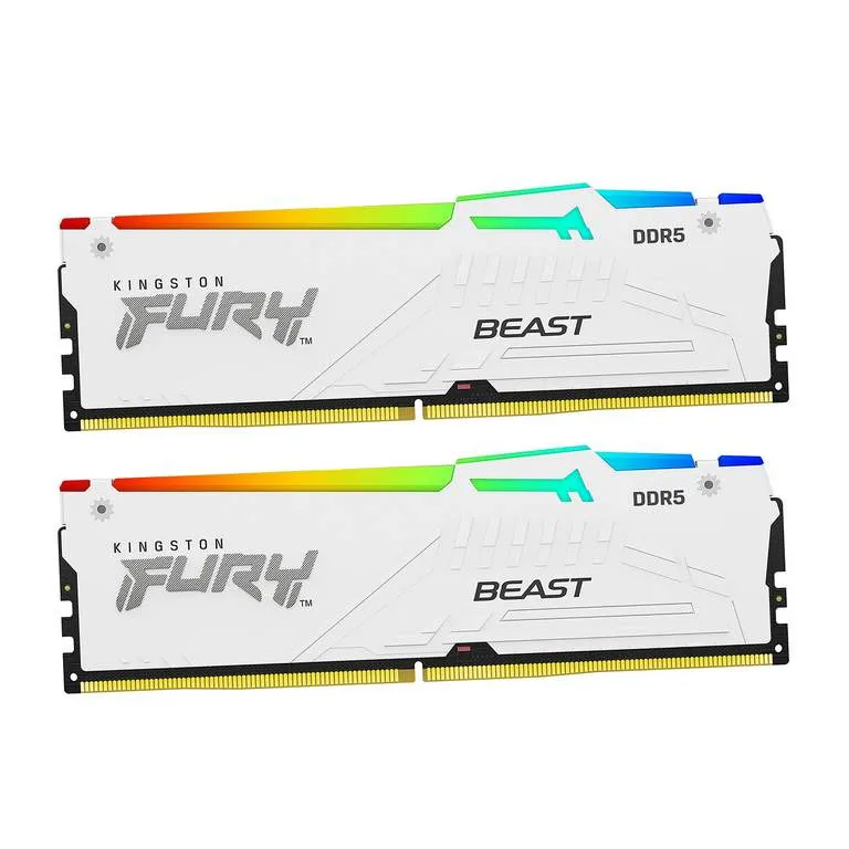 Оперативная память 64 GB kit Kingston Fury Beast White KF560C36BWEAK2-64