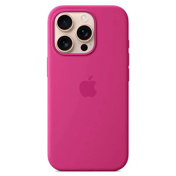 Чехол для iPhone16 Pro Silicone Case with MagSafe - Fuchsia (MYYN3ZM/A)