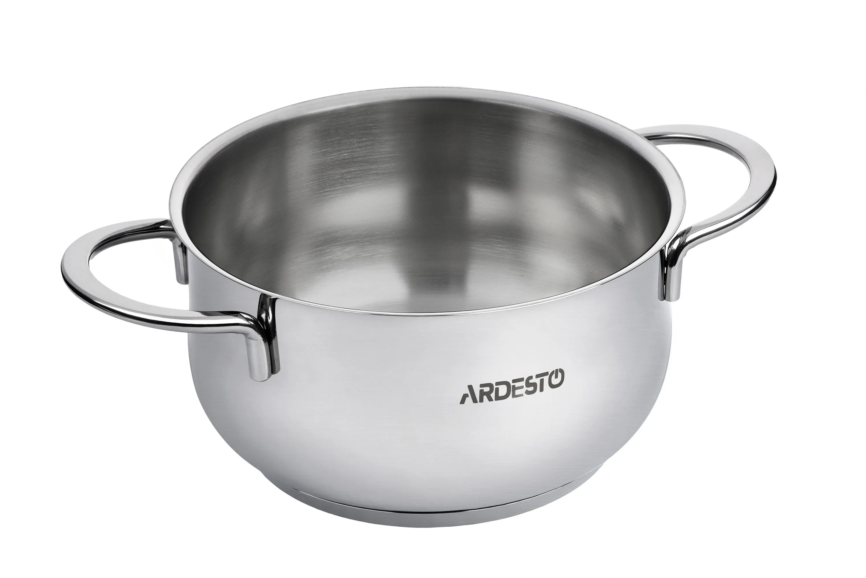 Кастрюля Ardesto BLACK MARS, стеклянная крышка, 3 л, нержавеющая сталь AR0730S