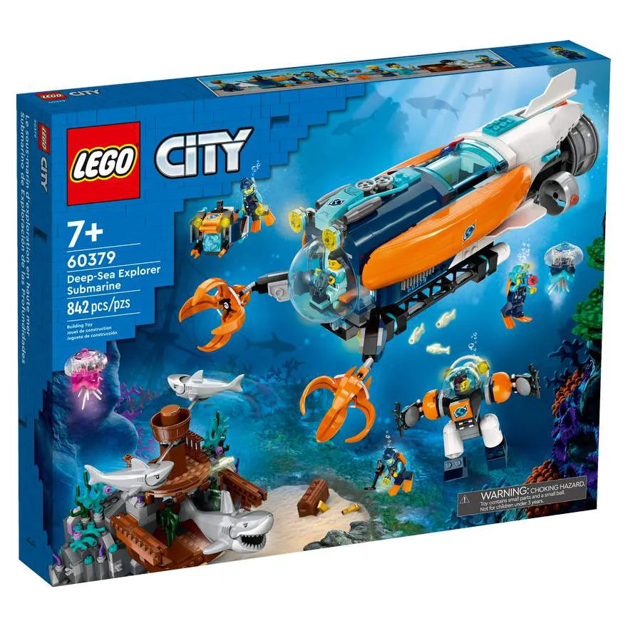 Конструктор LEGO City Глубоководная исследовательская подводная лодка 60379