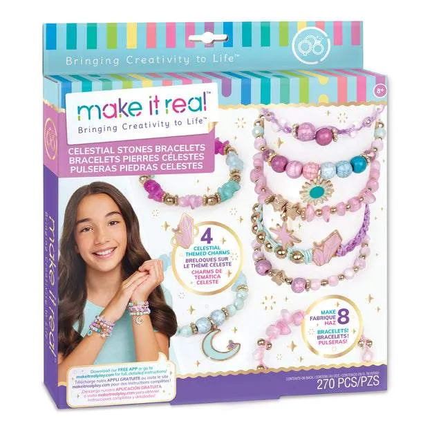 Набор для творчества Make It Real для изготовления браслетов Celestial Stones DIY bracelets 1322mr