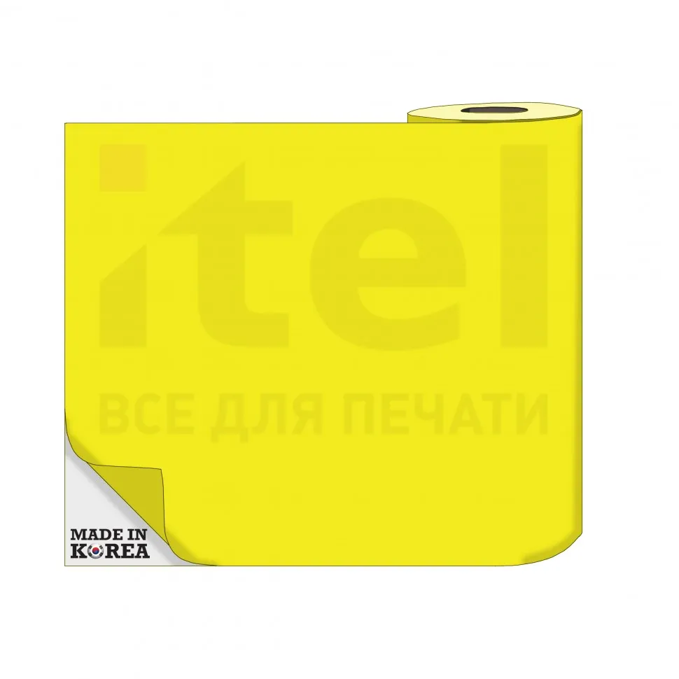 Термотрансферная пленка OS Flex (Флекс) 50см./50м./190mk Желтый-лаймовый цена за 1 метр