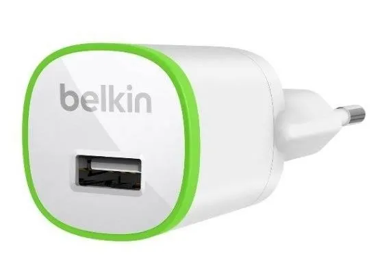СЕТЕВОЕ ЗАРЯДНОЕ УСТРОЙСТВО BELKIN USB HOMECHARGER 1 А БЕЛЫЙ