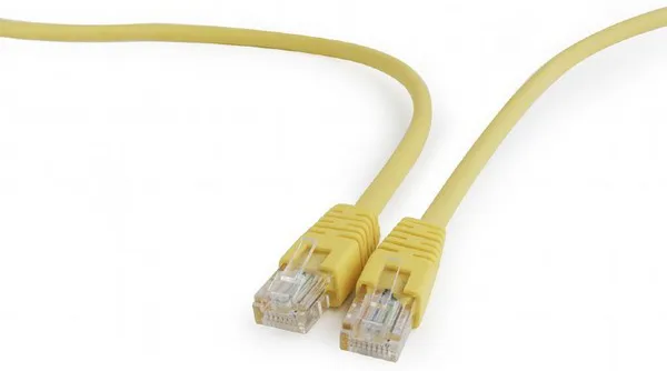 Патч корд UTP 5e-Cat 0.5 m Cablexpert PP12-0.5M/Y желтый