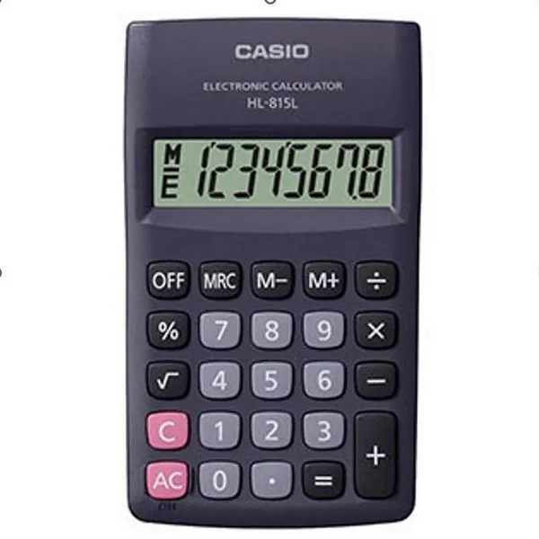 Калькулятор карманный CASIO HL-815L-BK-W-GP