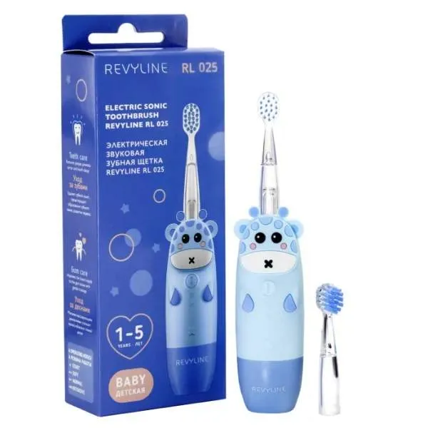 Электрическая зубная щетка Revyline RL025 дет. Голуб. 6112