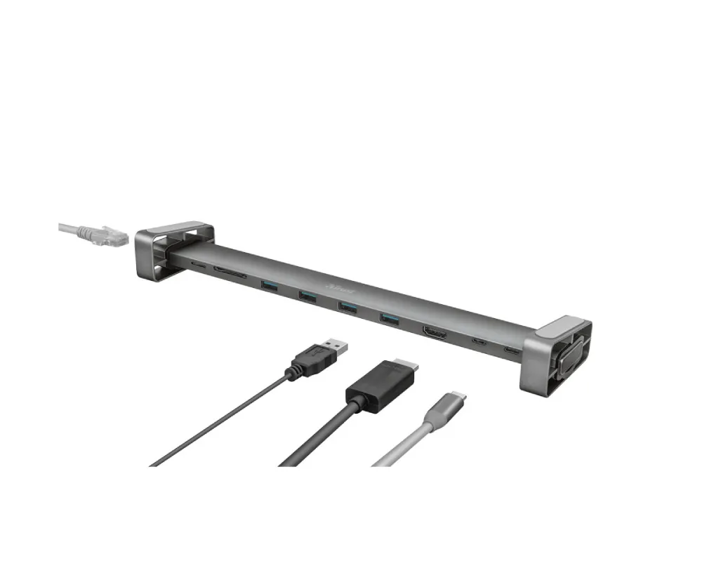 Разветвитель Trust Dalyx Aluminium 10-in-1 USB-C
