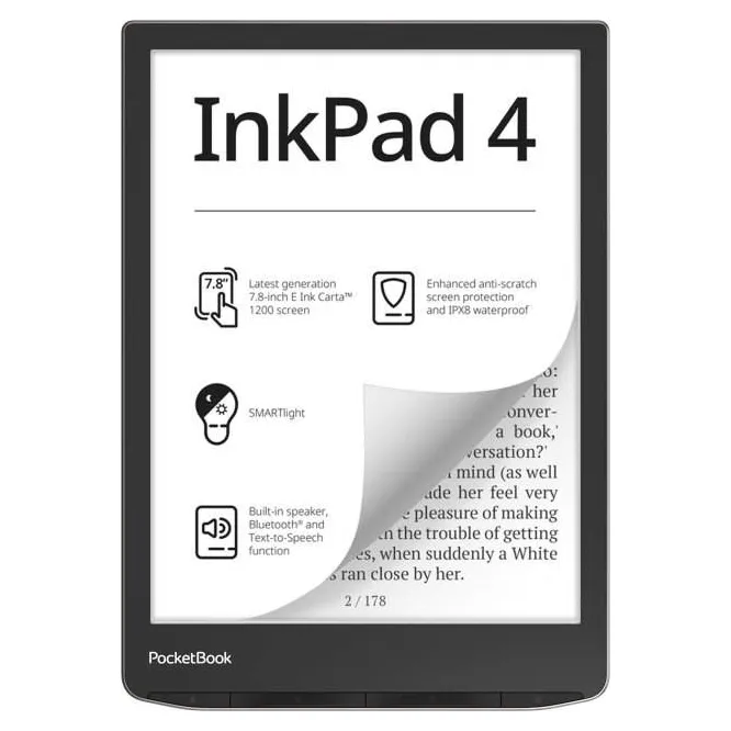 Электронная книга PocketBook PB743G серебряный