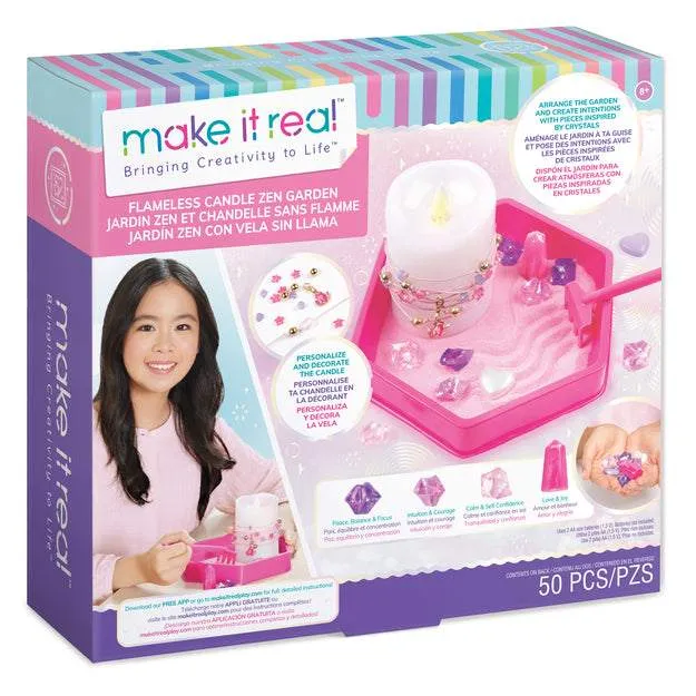 Набор для творчества Make It Real Создание браслетов Flameless Candle Zen Garden 1453mr