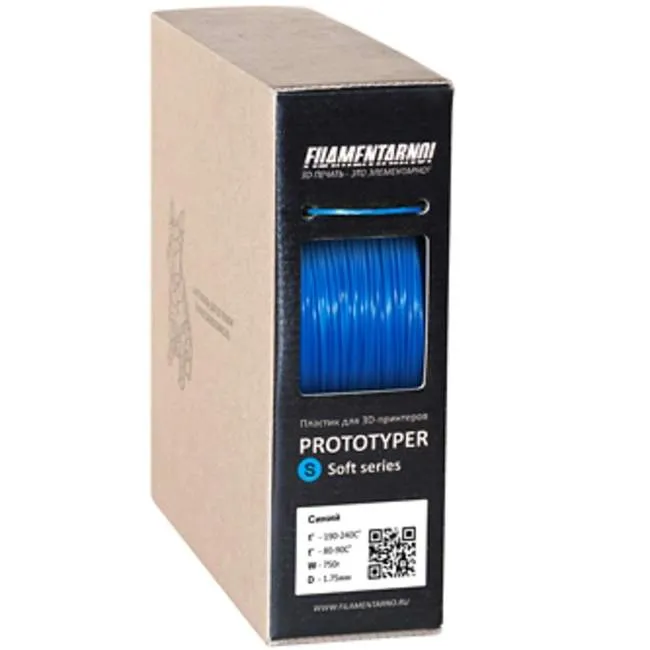 3D Prototyper T-Soft пластик Filamentarno! синий/1.75мм/750гр