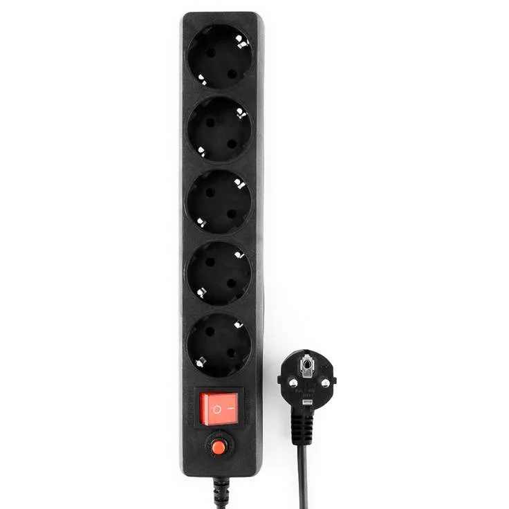 Сетевой фильтр Гарнизон 1.4м ECL-5-B-1.4 5 розеток black