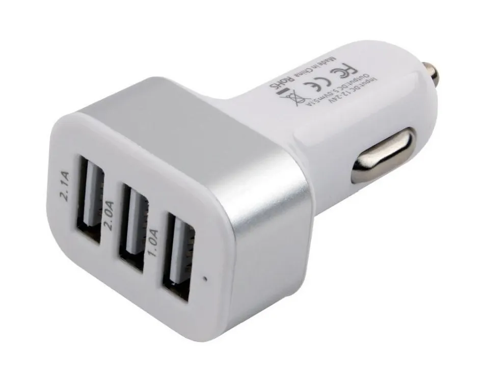 Зарядка USB автомобильная Cablexpert MP3A-UC-CAR17 Белый