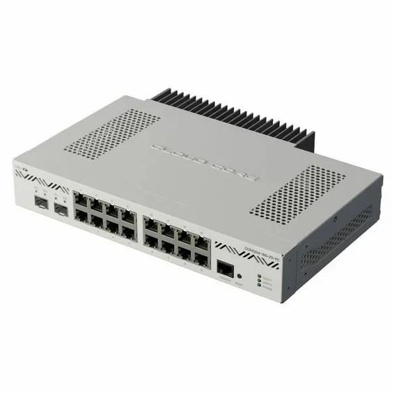 Сетевой Маршрутизатор MikroTik CCR2004-16G-2S+PC (16xGb LAN, 2xSFP+, 128Mb, ARM, USB 3.0)