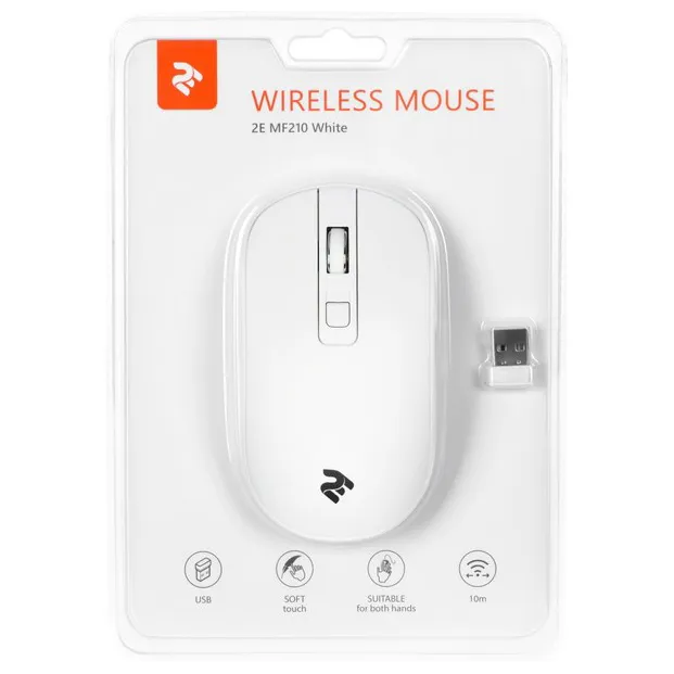Мышь 2E MF210 WL White