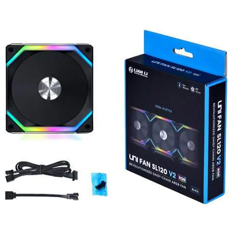 Кулер для корпуса Lian Li UNI FAN SL V2 ARGB 120mm Black UF-SL120V2-1B