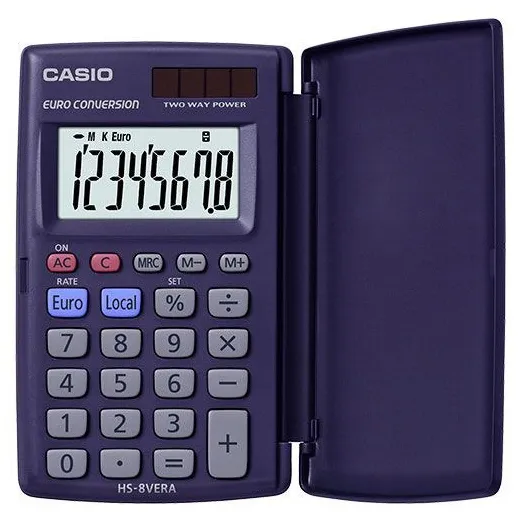 Калькулятор карманный CASIO HS-8VA-W-EP
