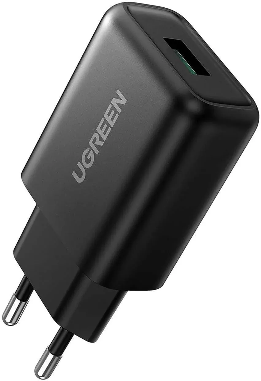 Зарядное устройство UGREEN CD122 QC3.0 USB Fast Charger EU (Black), 70273