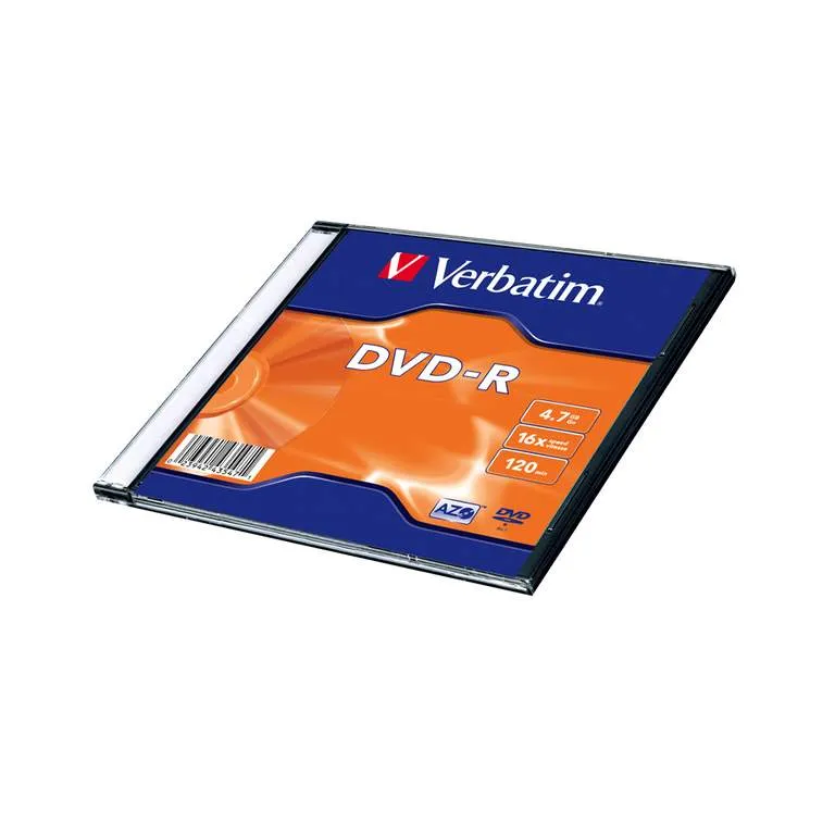 Диск DVD-R Verbatim (43547) 4.7GB 1штука