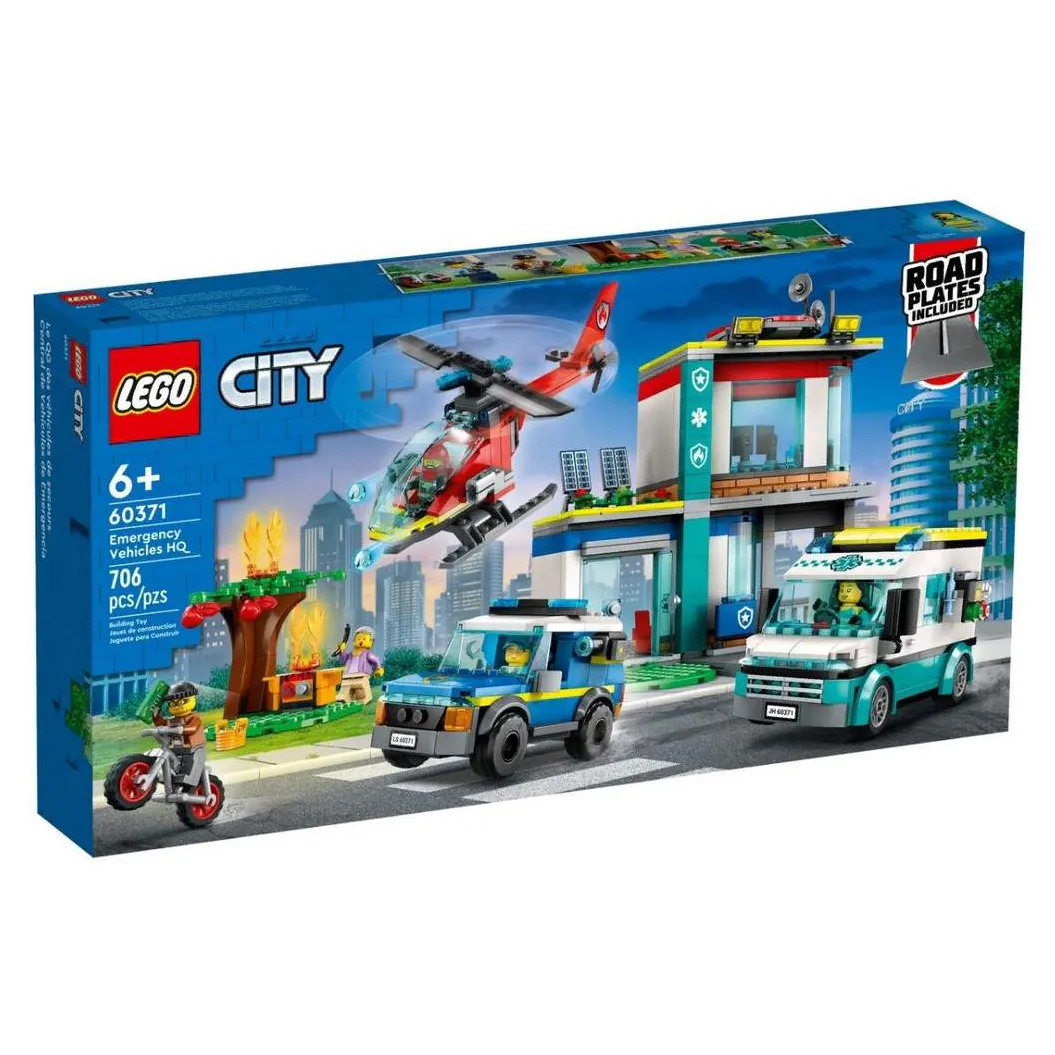 Конструктор LEGO City Центр управления спасательным транспортом 60371