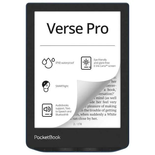 Электронная книга PocketBook PB634-A-CIS лазурный