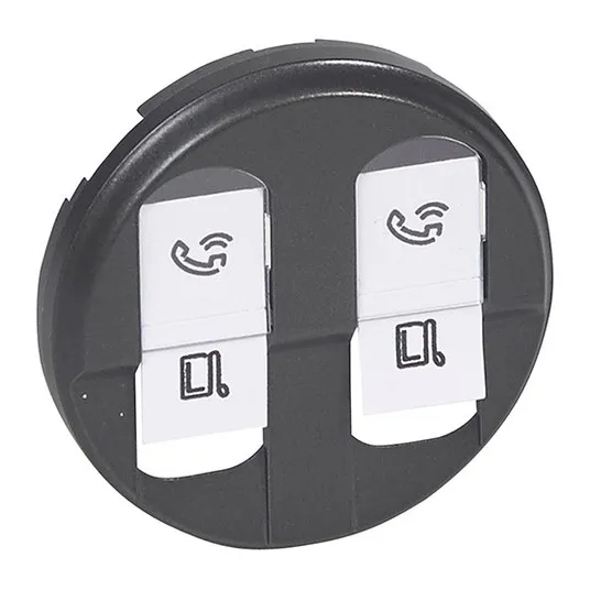 Накладка розетки 2хRJ45 Legrand 067952 CLN2