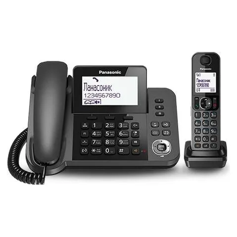 Радиотелефон PANASONIC KX-TGF310 (RUM) Черный металлик