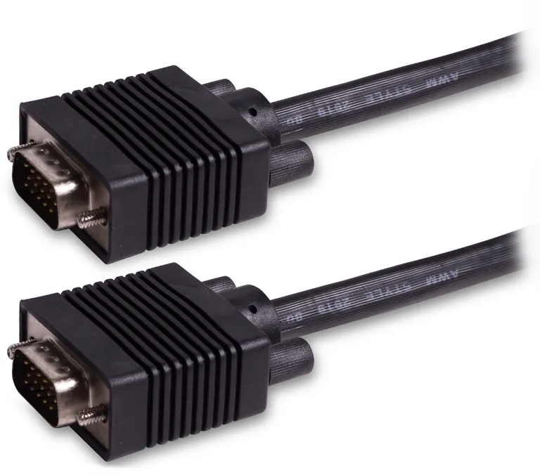 Интерфейсный кабель VGA 15M/15M, экранированный, iPower iPiVGAMM100, 10m, OEM