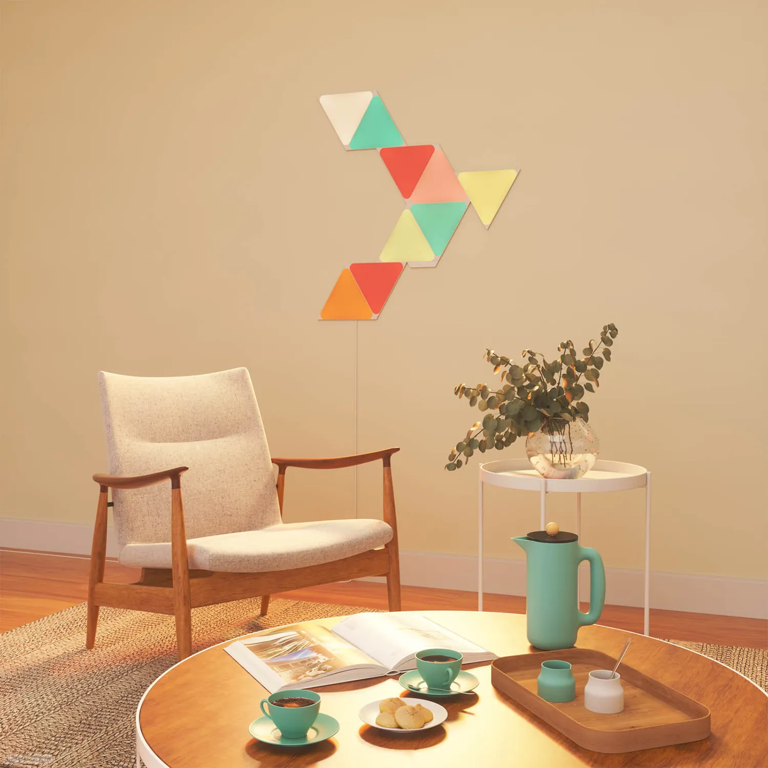 Smart lighting Expansion Pack Nanoleaf Shapes, Triangles, (NL47-0001TW-3PK), White, 3 Pack