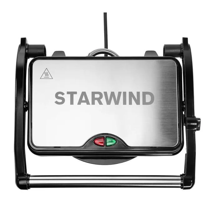 Электрогриль Starwind SSG2040 серебристый/черный