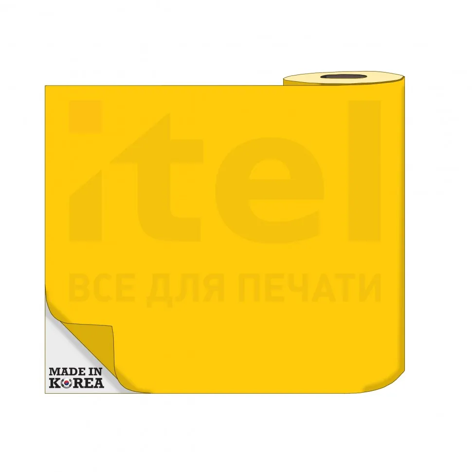 Термотрансферная пленка OS Flex (Флекс) 50см./50м./190mk Желтый цена за 1 метр