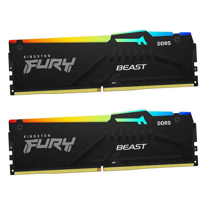 Оперативная память 64 GB kit Kingston Fury Beast RGB KF560C40BBAK2-64