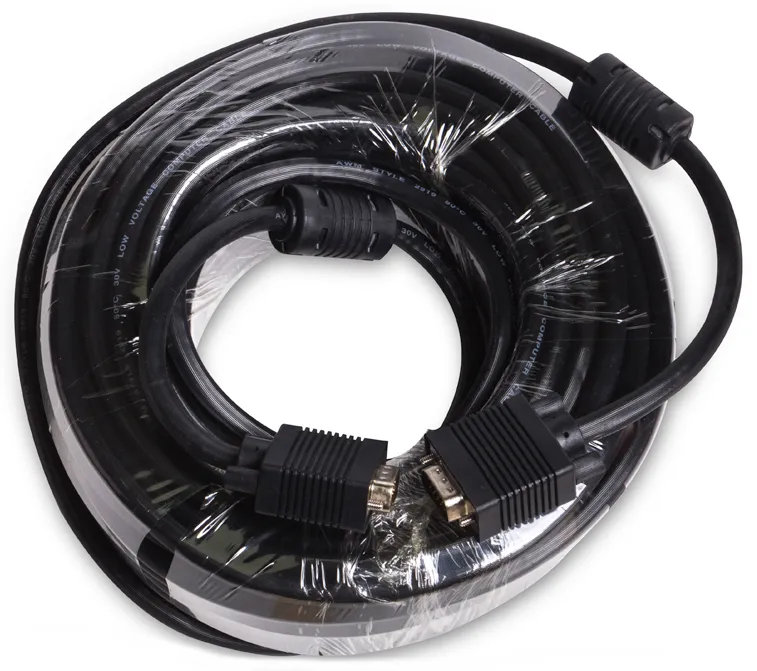 Интерфейсный кабель VGA 15M/15M, экранированный, iPower iPiVGAMM200, 20m, OEM