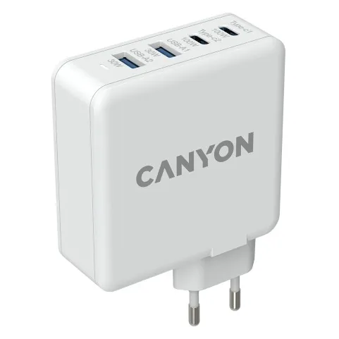 CANYON charger H-100 GaN PD 100W QC 3.0 30W White CND-CHA100W01