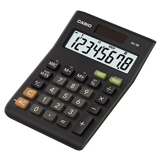 Калькулятор настольный CASIO MS-8B-S-EC