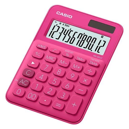 Калькулятор настольный CASIO MS-20UC-RD-W-EC