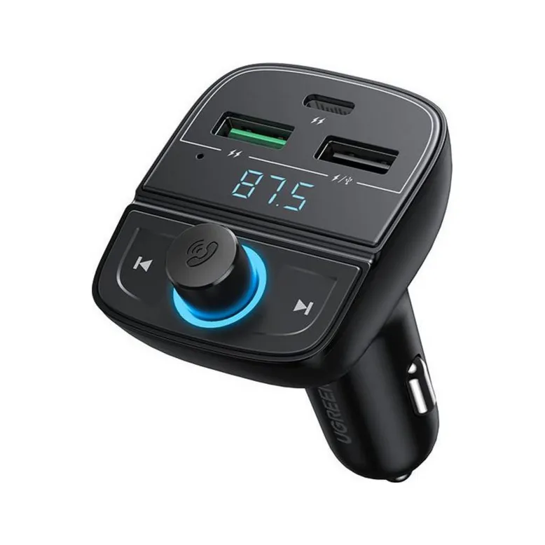 Автомобильное ЗУ Ugreen CD229 FM&Bluetooth Transmitter&Car Charger + TF Slot
