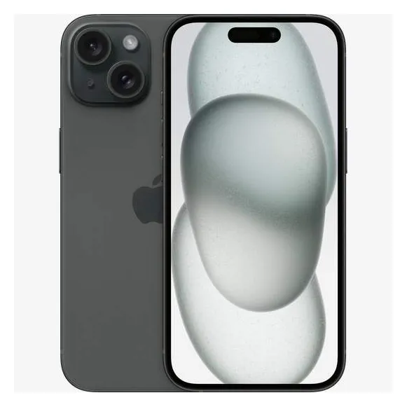 Смартфон Apple iPhone 15 128GB Black MTP03HX/A